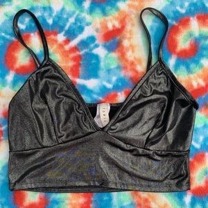 Metallic Lingerie Top